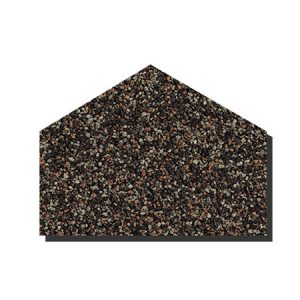 SHAKE End Disk Weathered Timber