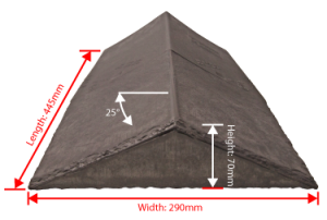25-29 Degree Ridge End Cap